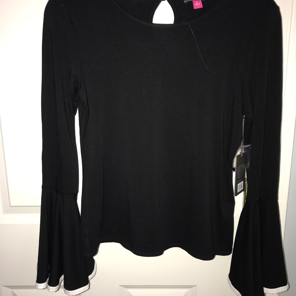 Vince Camuto top, size S, black, long sleeve